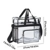 WEZCHUGHAOL Clear Tote Bag, Stadium Approved Bags for Concerts with