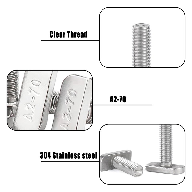 Pack of 12 M8 x 20 Hammer Head Screws with