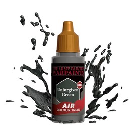 The Army Painter Warpaints Air - Non-Toxic Water Based Airbrush paint – acrylic paint and primer for Tabletop Roleplaying, Boardgames, and Wargames Miniature Model Painting (Unforgiven Green)