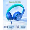 DOQAUS Auriculares para niños, auriculares con cable para niños con