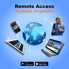 101AV Security Camera System 4CH 1080P HD H.265/H.264 2in1 DVR/NVR, HD-TVI/CVI/AHD/IP, Without HDD, HDMI/VGA/BNC Video Out, Phone APPs for Home & Office, Work w/Analog & IP Camera up to 4MP (no PoE)