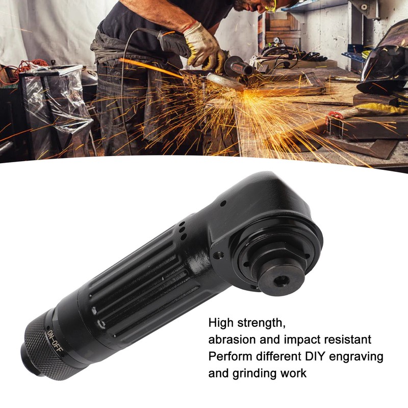 Pneumatic Angle Grinder with Hex Wrench High Strength 15000RPM Air