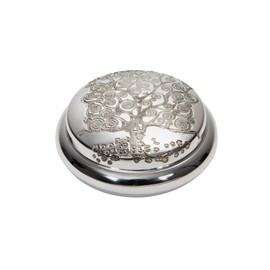 Wentworth Pewter - Tree of Life Klimt Inspired Tree Pewter Round Trinket Box, Pill Box, Gift - Diameter:85mmH:35mm