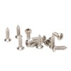 100PCS Guitar Pickguard Screws Metal Guard Plate Mounting Screw Electric
