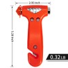 MOTORBUDDY 2-Pack Car Safety Hammer Seatbelt Cutter, Auto Emergency Escape