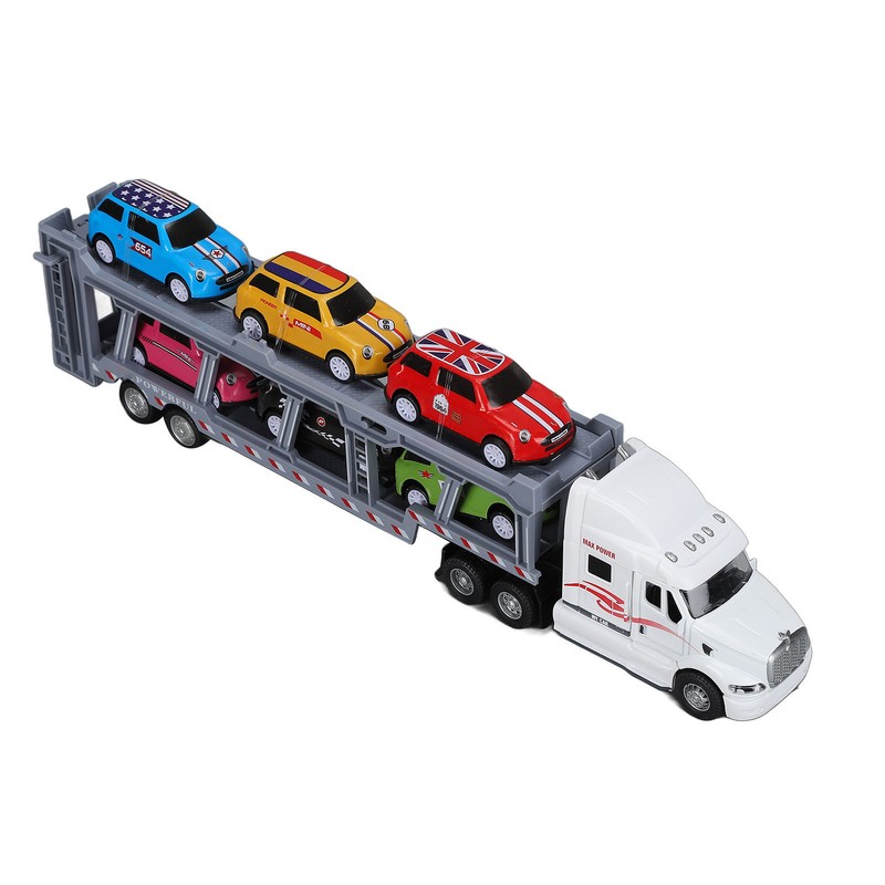 1:48 Carrier Truck Toy Model Alloy Detachable Six Car Kids
