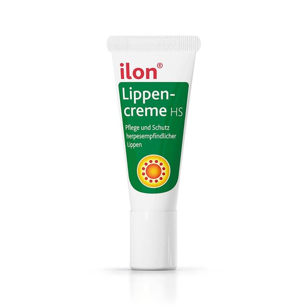 ilon Lip Cream HS 10 ml – Vegetable Tasteless Lip Care for Lip Herpes Natural Transparent Lip Balm with Castor Oil, Jojoba Oil, Thistle Oil, Made in Germany