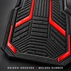 4 Piece Universal All Weather Rubber Car Floor Mats, Waterproof