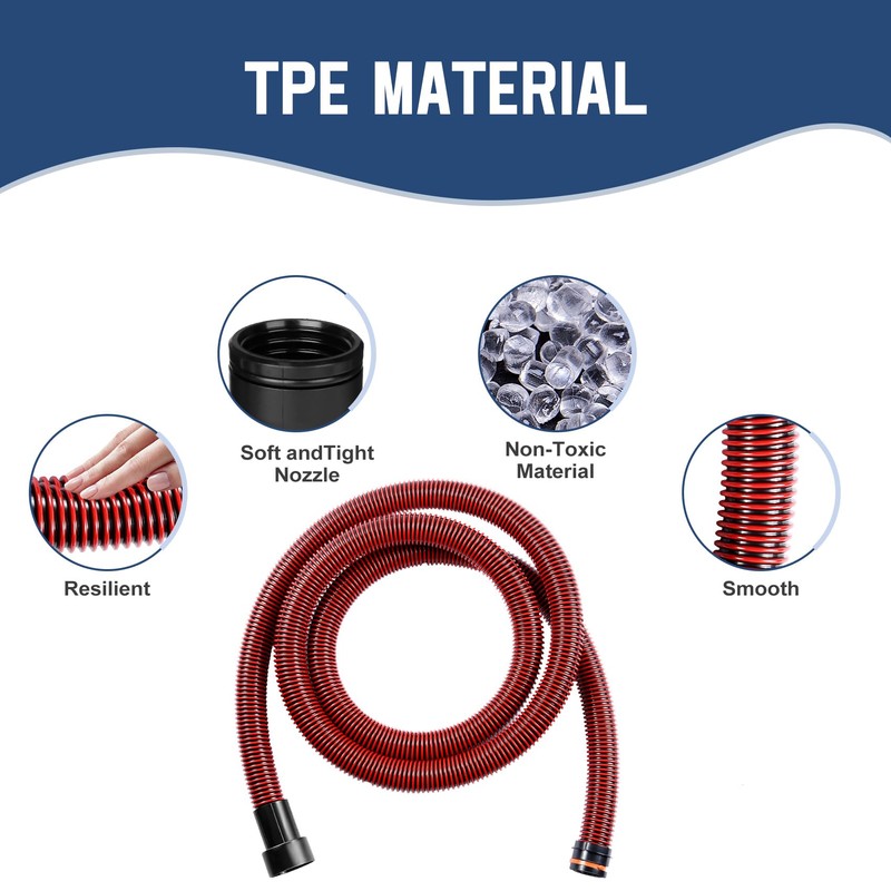 Donhallstar 1/4 Inch Dust Extractor Hose ，Shop Vac Hose Kit