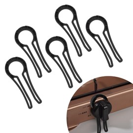 Stove Knob Safety Covers for Child/Pet Safety and Proofing, One-Step Installation Gas Stove Knob Locks, Oven Knob Covers Fits Gaps Between 0.17 to 0.43 Inches, Black(5 Pack)