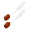 TOVINANNA 2pcs Flat Top Foundation Brush Effortless Buffing and Blending