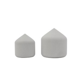 Towa Sangyo 10261 Water Absorbing Sponge, Little Wiping Sponge, Large and Small Set, Made in Japan, Gray (Small) Approx. φ1.6 x 2.0 inches (4 x 5 cm), (Large) Approx. φ2.2 x 2.6 inches (5.6 x 6.5 cm),