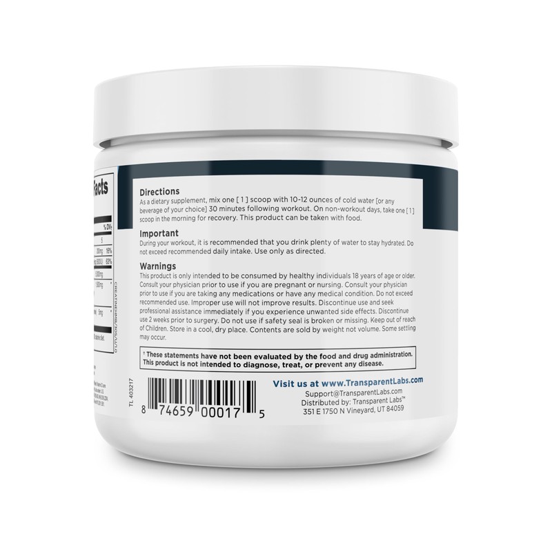 Transparent Labs Creatine HMB - Creatine Monohydrate Powder with HMB