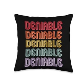 Deniable Throw Pillow