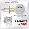 Tandefio 1 Pcs Deadbolt with Occupancy Indicator, Vacant Occupied Bathroom