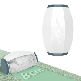 AMFUN Washable, portable, reusable lint roller, reusable sticky lint roller, for pet hair, clothing, sofas (white)