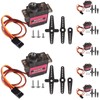 AITIAO 7Pcs MG90S Micro Servo 180° 9G Servo Motor Geared