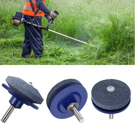 4EVERHOPE 50MM Lawn Mower Blade Sharpener for Power Hand Drill Grinding Drill Mower Sharpener (2pcs)