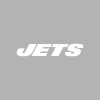 Unbranded New York Jets Vinyl Decal - White, 4"
