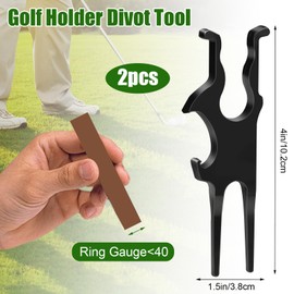 Golf Holder Divot Tool - 3-in-1 Magnetic Golf holder for Golf Cart, Divot Tool, Ball Marker, Beer Opener, Portable Golf Cart Accessories, Hands-Free for Golfing, Grilling, Fishing, Travel, Hunting