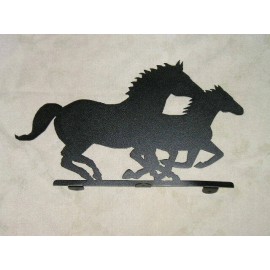 HTW Horse Colt Running Mailbox Topper - Raw steel
