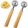MTOMDY Ravioli Cutter Stamps with Roller Wheel Round Mold with
