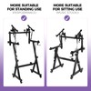 FAHKNS Dual Piano Keyboard Stand, Z Style Portable and Adjustable