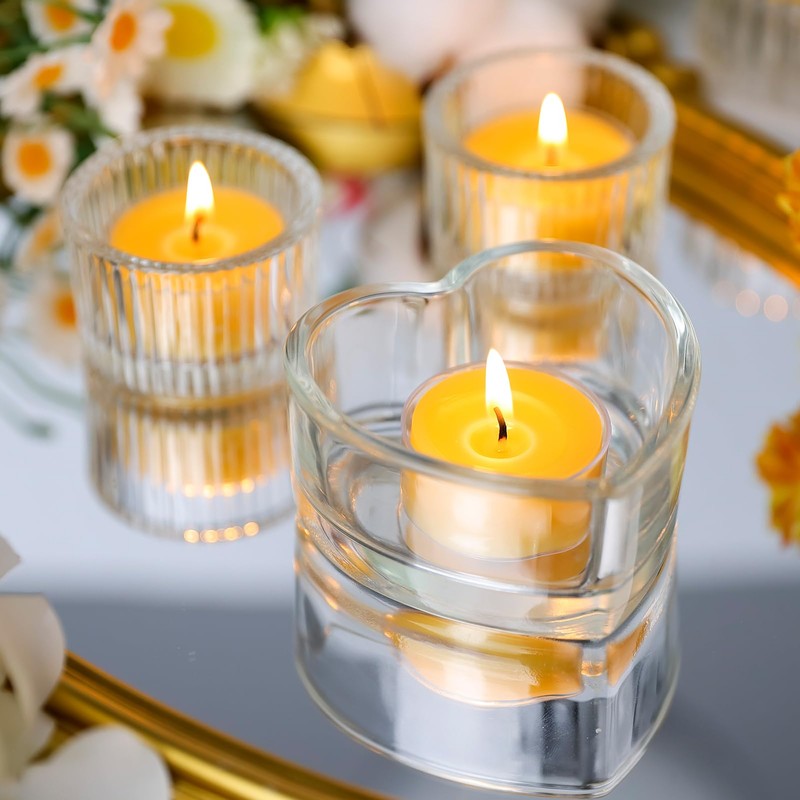 UGBEM Beeswax Tea Light Candles Bulk 6 Hour Non Toxic