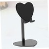 Operitacx Heart Shaped Metal Desktop Tablet Support Flexible Phone Bracket