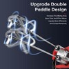 Double-Paddle Electric Cement Mixer, 2300W Handheld Electric Concrete Mixer, Portable