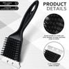 Sliner 6 Pcs 8 Inch Grill Brush with Scrap Black