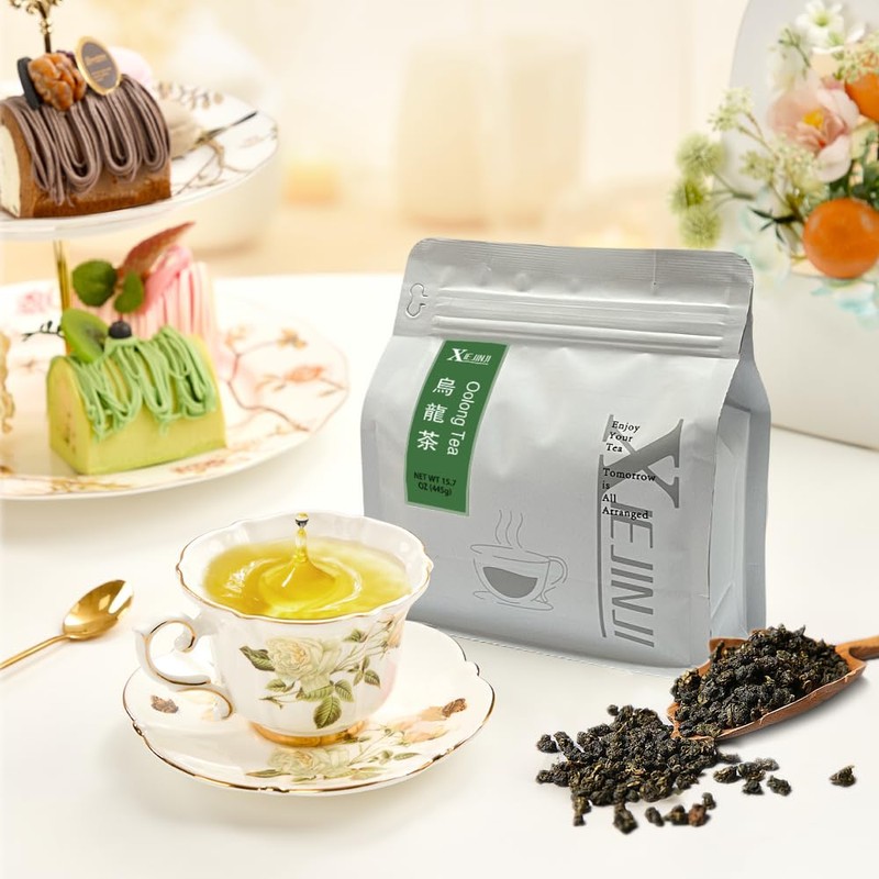 XIEJINJI Oolong Tea – Loose Leaf (15.7 oz), Whole Leaf,