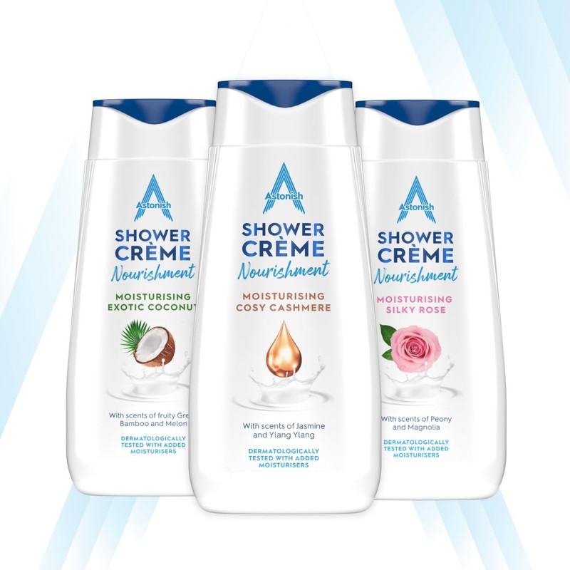 Astonish Shower Crème, Cosy Cashmere, Cleanses and Moisturises, Jasmine and