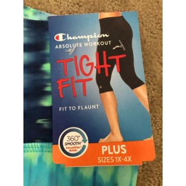 CHAMPION $52 New Champion BLUES Absolute Workout Jogging Yoga Capris Tight Fit SIZE 4X  -