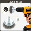 DTGN 3 Inch Wire Wheel Cup Brush for Drill -