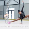 VONALA Ballerina/Cheerleader/Gymnastics 925 Sterling Silver Necklace Sports Pendant Jewellery Gifts