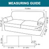 Turquoize 3 Piece T Cushion Sofa Slipcovers Stretch Couch Cover