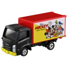 Takara Tomy Tomica No. 48 Isuzu Elf (Mickey & Friends) Truck (Blister Pack), Mini Car, Toy, Ages 3 and Up, Toy Safety Standard Passed, ST Mark Certified