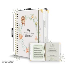 MPalomo Pregnancy Journal, with a Pen and 6 Sticker Sheets, Pregnancy Journal for First Time Mom, Pregnancy Books, Pregnancy Book, Pregnancy Books for First Time Moms, Baby Memory Book.