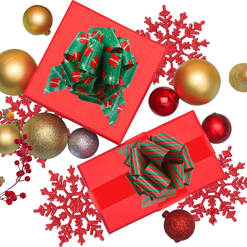 Derbway Christmas Bows Pack of 12 5 Inch Gift Bows