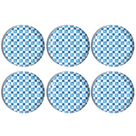 Abode Homewares Palazzo Geo Tile Melamine Salad Plates, Set of 6, 8.5"