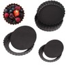 ZEACCT 6 Pcs Non-Stick Quiche Tart Pans, Round Fluted Tart