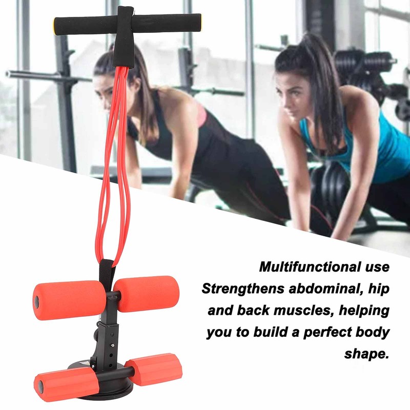 Sit Up Assistant Device Red Powerful Suction Cup Iron Foam