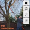 Pole Saws for Tree Trimming, 7.3-27 ft Manual Pole Saw