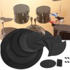 14 Pcs Drum Practice Pad EBR Material Drum Mute Practicing