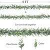 DearHouse Faux Eucalyptus Garland Plant, 2 Pack Artificial Vines Hanging