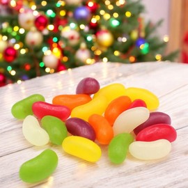 Multi Color Assorted Fruit Flavour Jelly Beans in Bag for Vegan & Vegetarian special for Christmas (500g Bag)