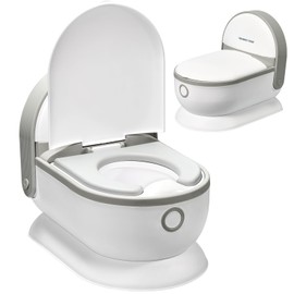 Potty Training Toilet, Realistic Potty Training, Toddler Potty with Soft Seat, Removable Potty Pot, Cute, Splash Guard, Non-Slip Potties for Toddler& Baby& Kids