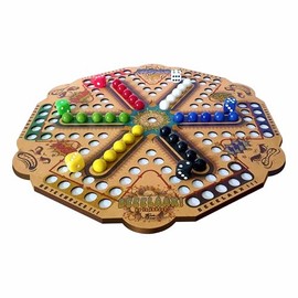 ARAGONMX, Juego de Mesa REEELAAX, No te ENOJES Original a Color, Premium, para 6 Jugadores, Juego Familiar, Incluye Tablero, Canicas, Dados de Colores, Funda para Guardar, para niños y Adultos