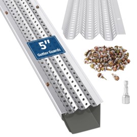 Unbranded Gutter Guard, Leaf Guards for Gutters, 5 Inch Width, 67 PCS 200 Feet Total Lengt
